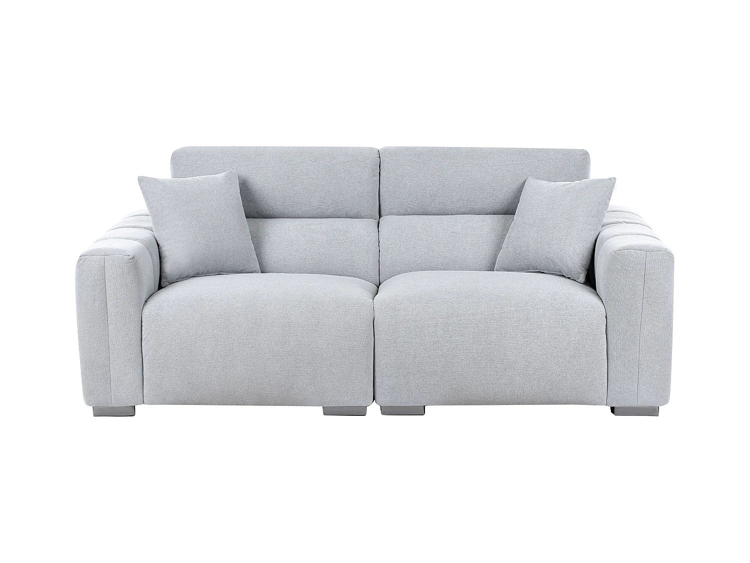 Canapé 3 places FAUSKAN Tissu Bleu clair