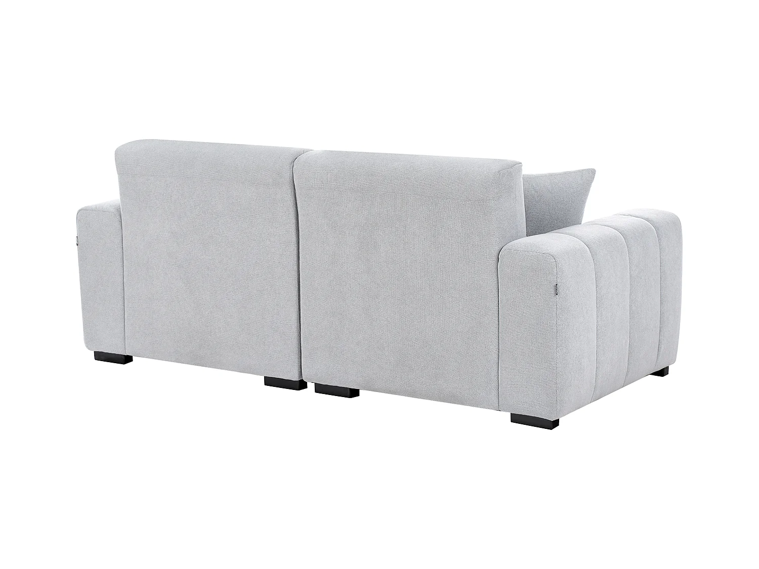 Canapé 3 places FAUSKAN Tissu Bleu clair