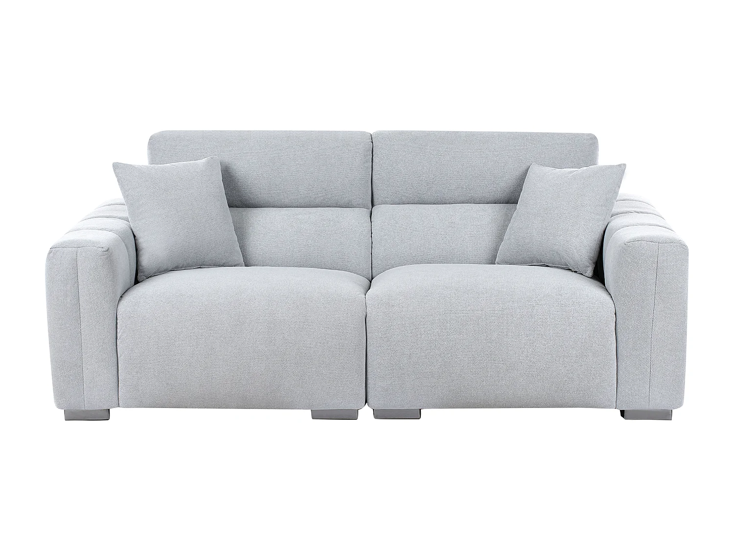 Sofa FAUSKAN Stoff Hellblau 3-Sitzer