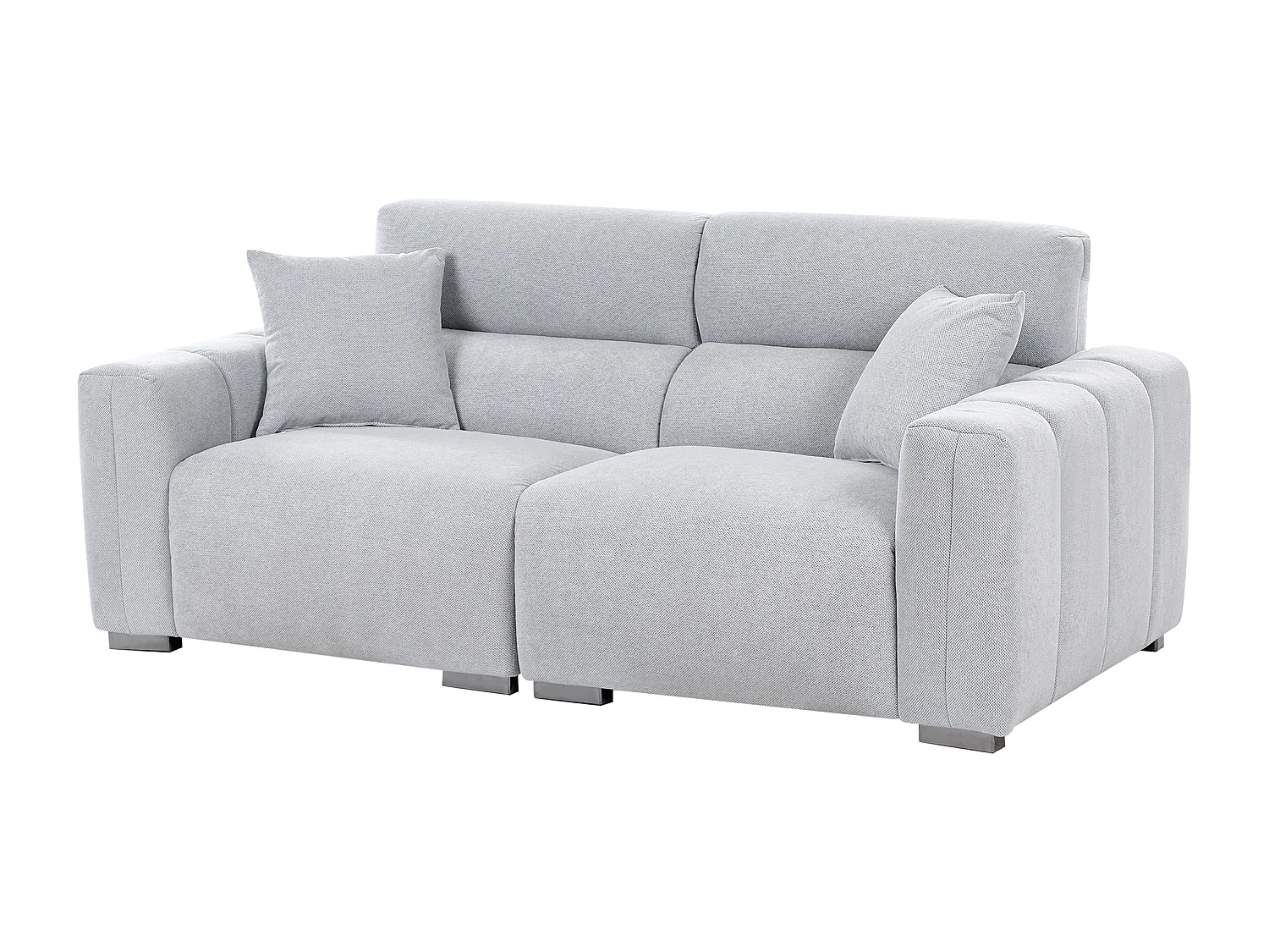 Sofa FAUSKAN Stoff Hellblau 3-Sitzer