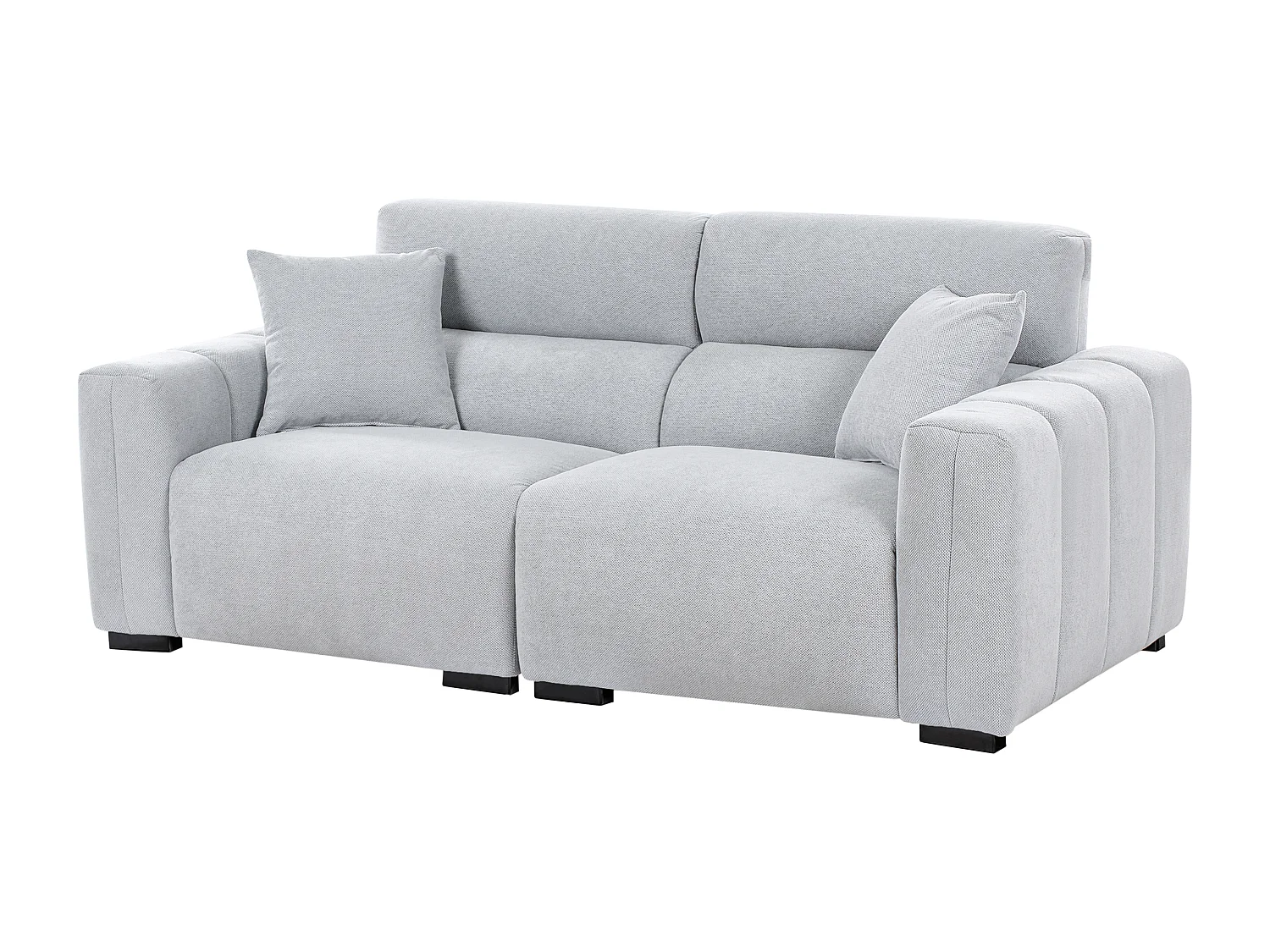 Sofa FAUSKAN Stoff Hellblau 3-Sitzer