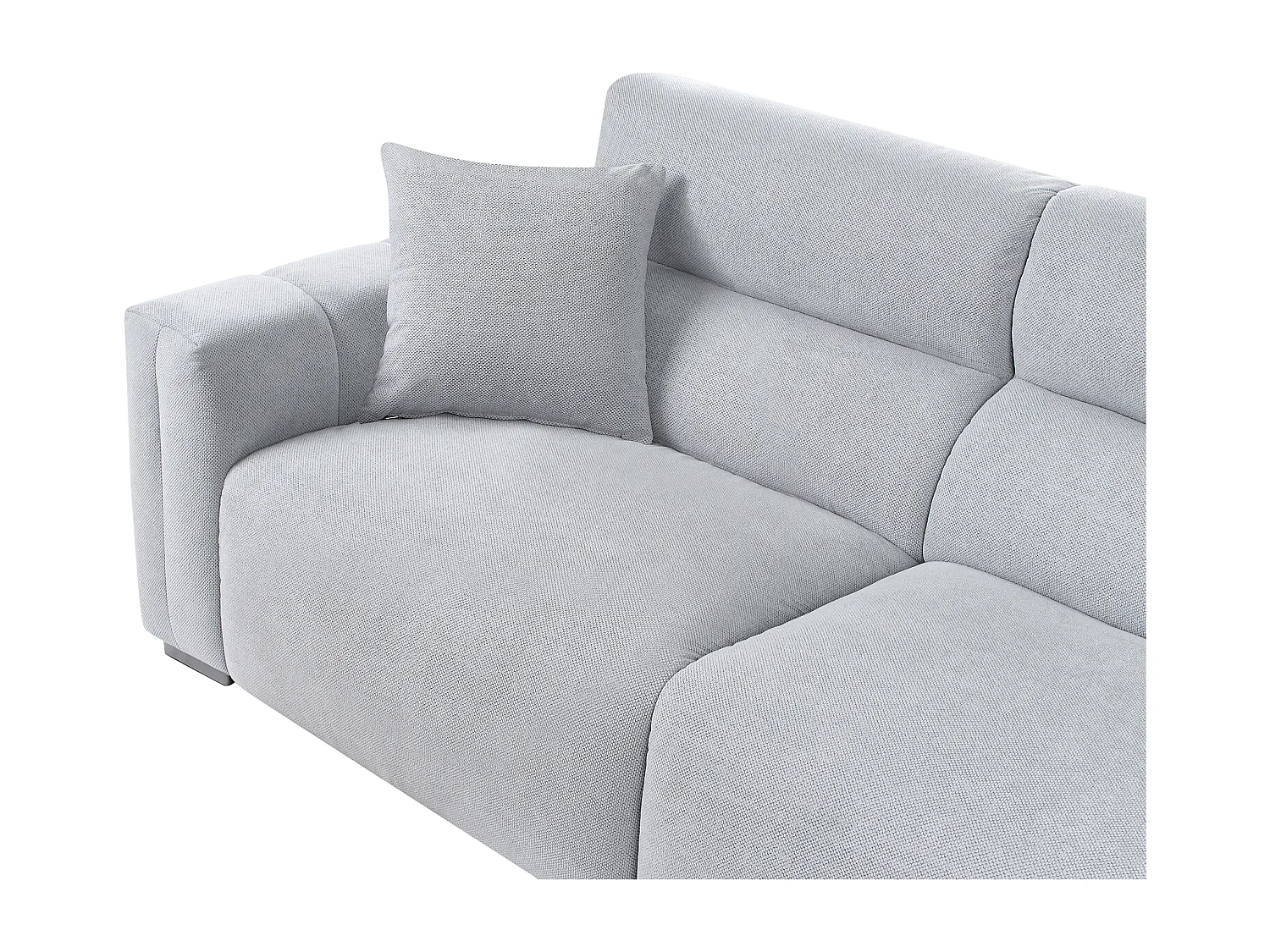 Sofa FAUSKAN Stoff Hellblau 3-Sitzer