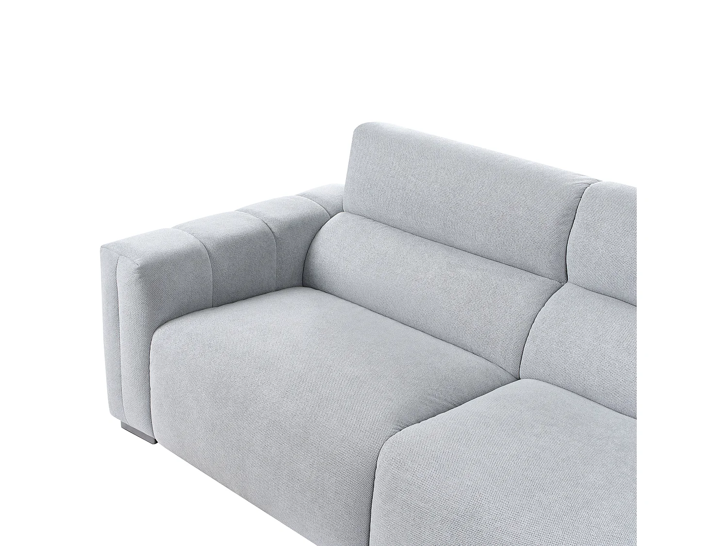 Sofa FAUSKAN Stoff Hellblau 3-Sitzer