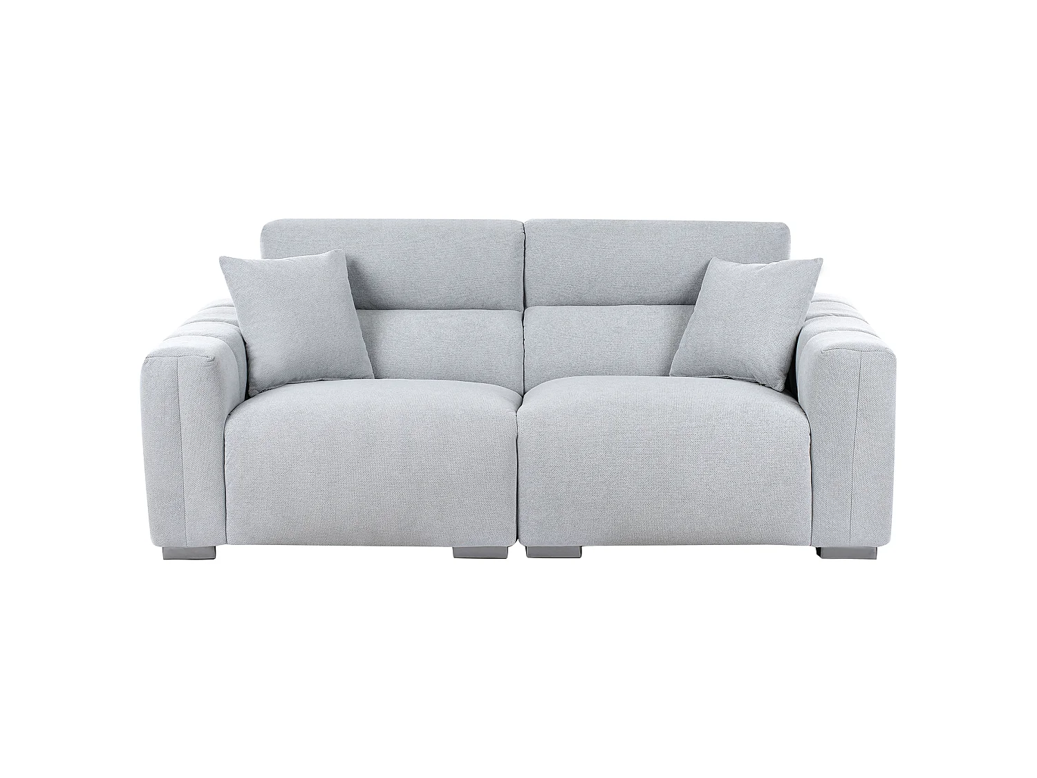Sofa FAUSKAN Stoff Hellblau 3-Sitzer