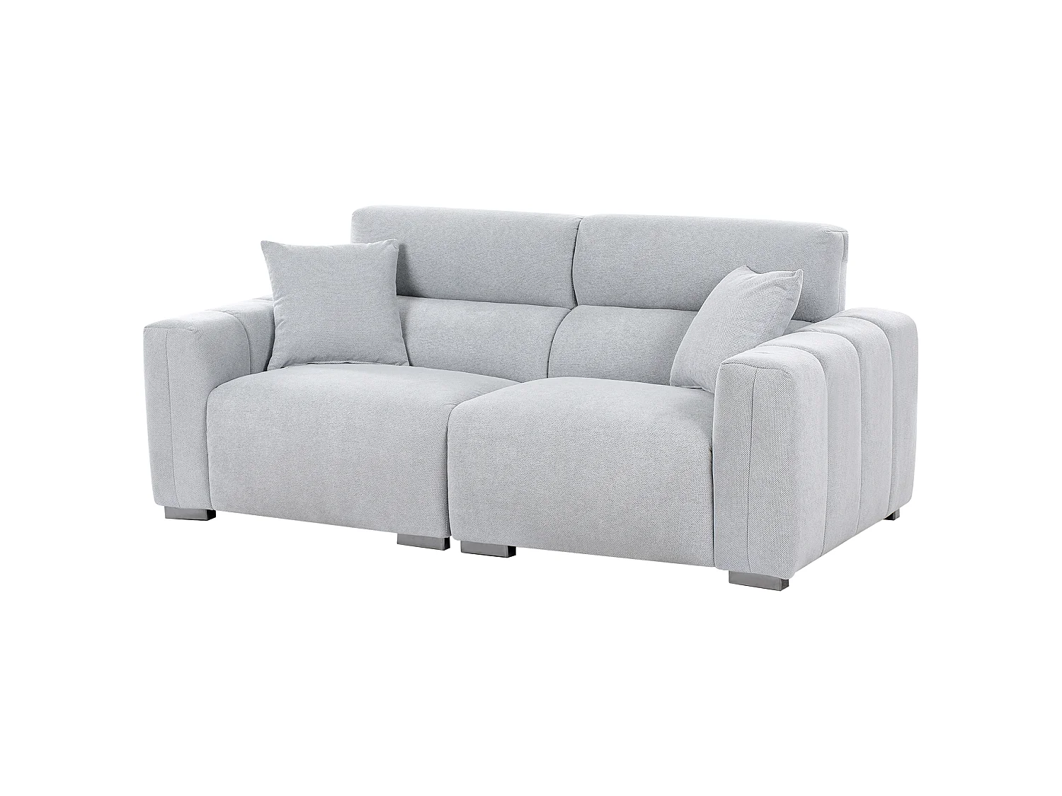 Sofa FAUSKAN Stoff Hellblau 3-Sitzer