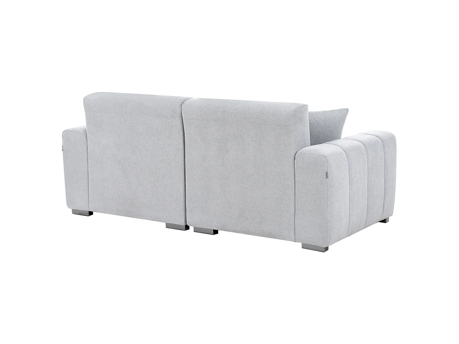 Sofa FAUSKAN Stoff Hellblau 3-Sitzer