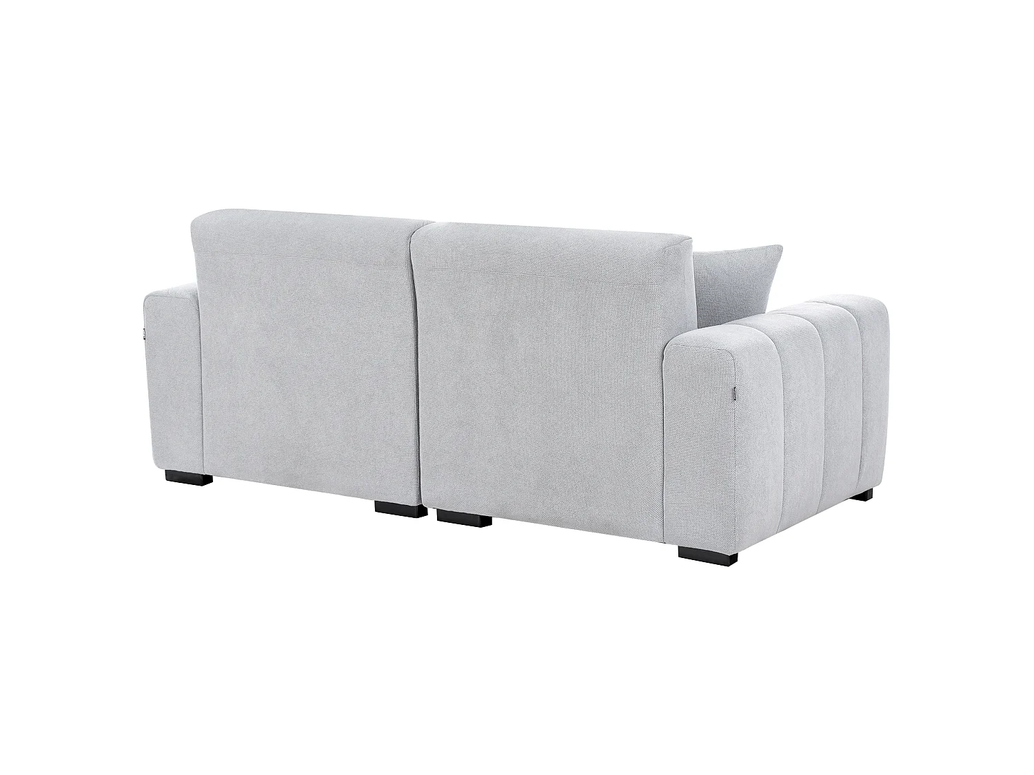Sofa FAUSKAN Stoff Hellblau 3-Sitzer