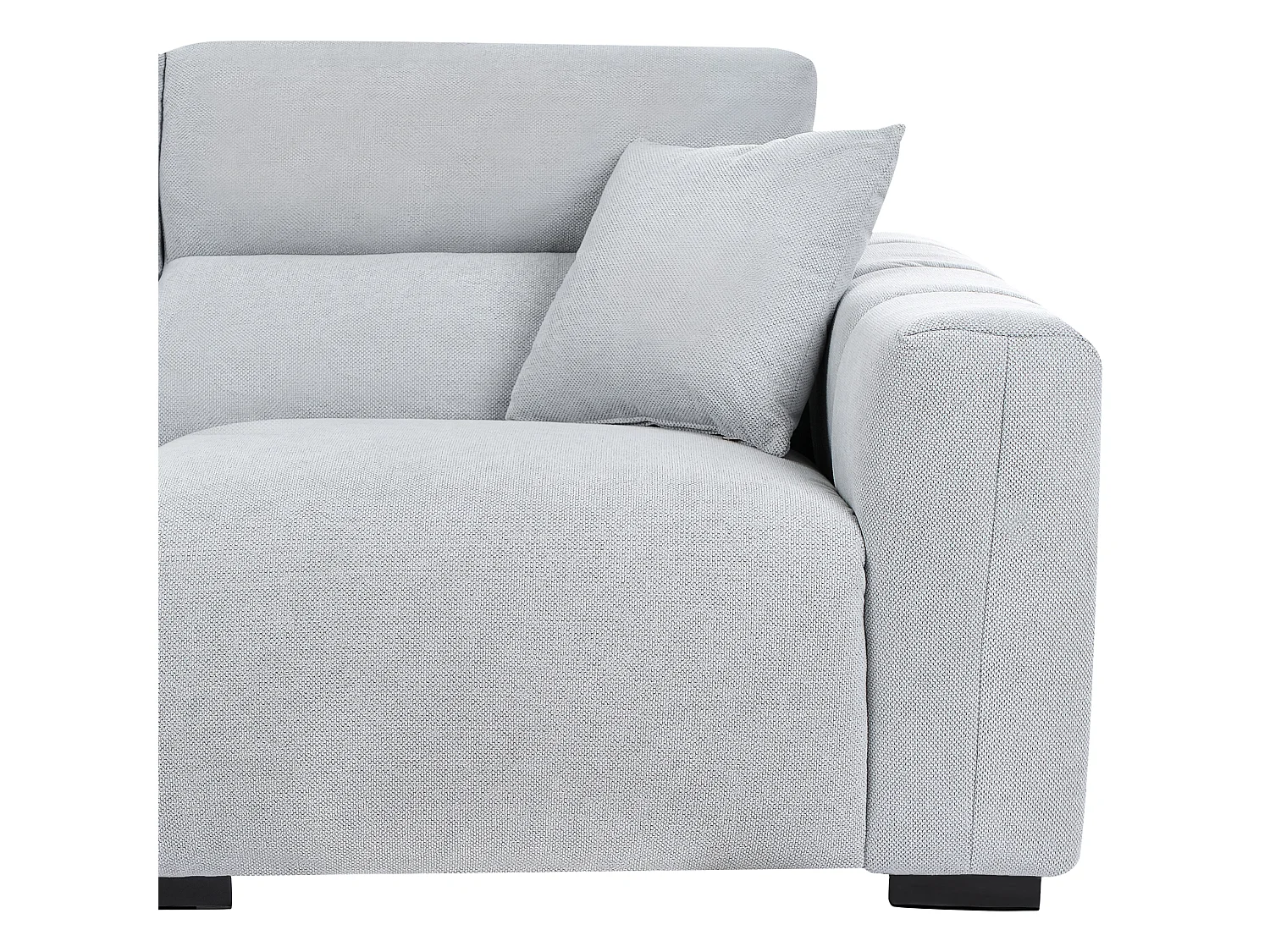 Sofa FAUSKAN Stoff Hellblau 3-Sitzer