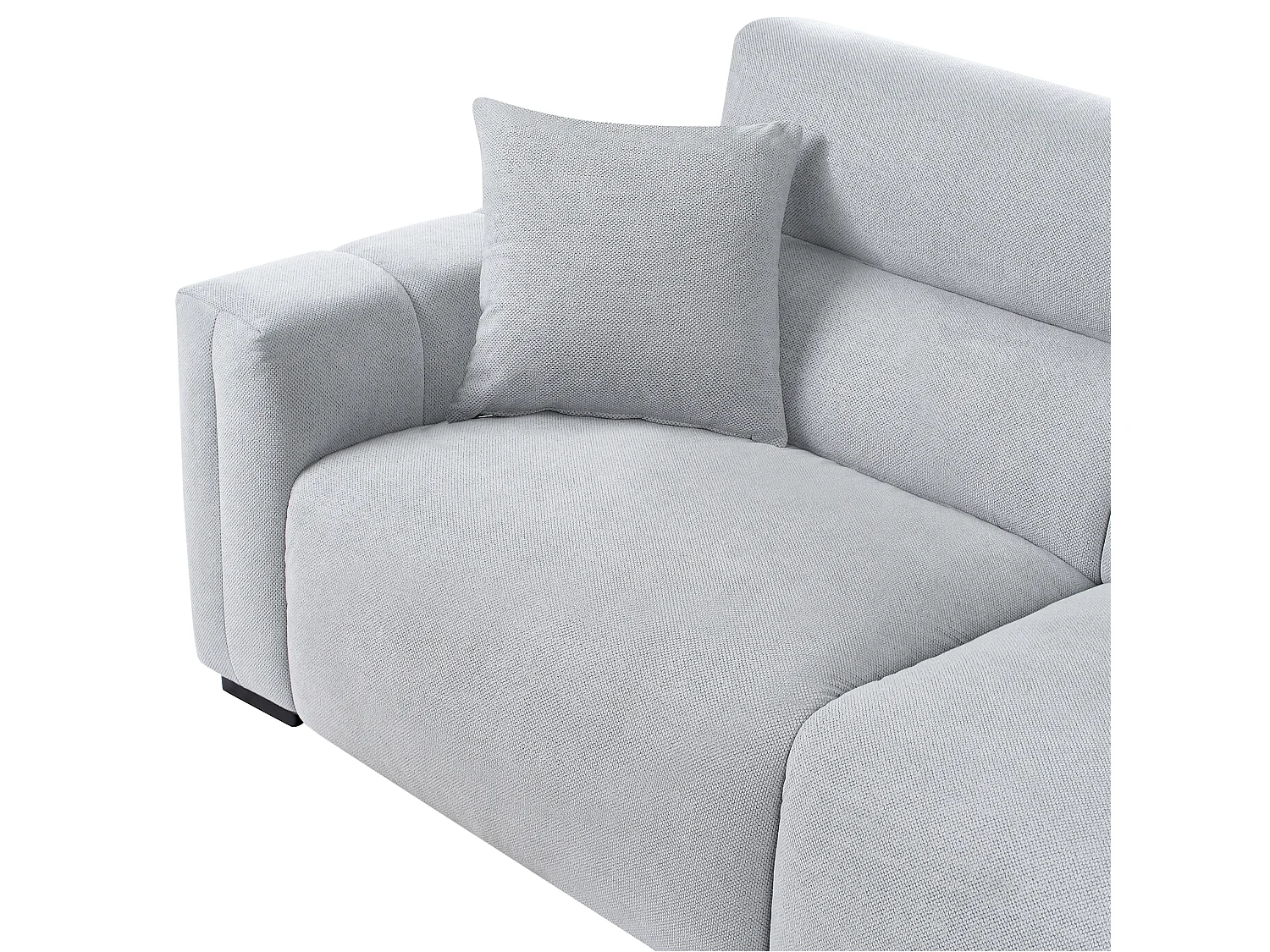 Sofa FAUSKAN Stoff Hellblau 3-Sitzer