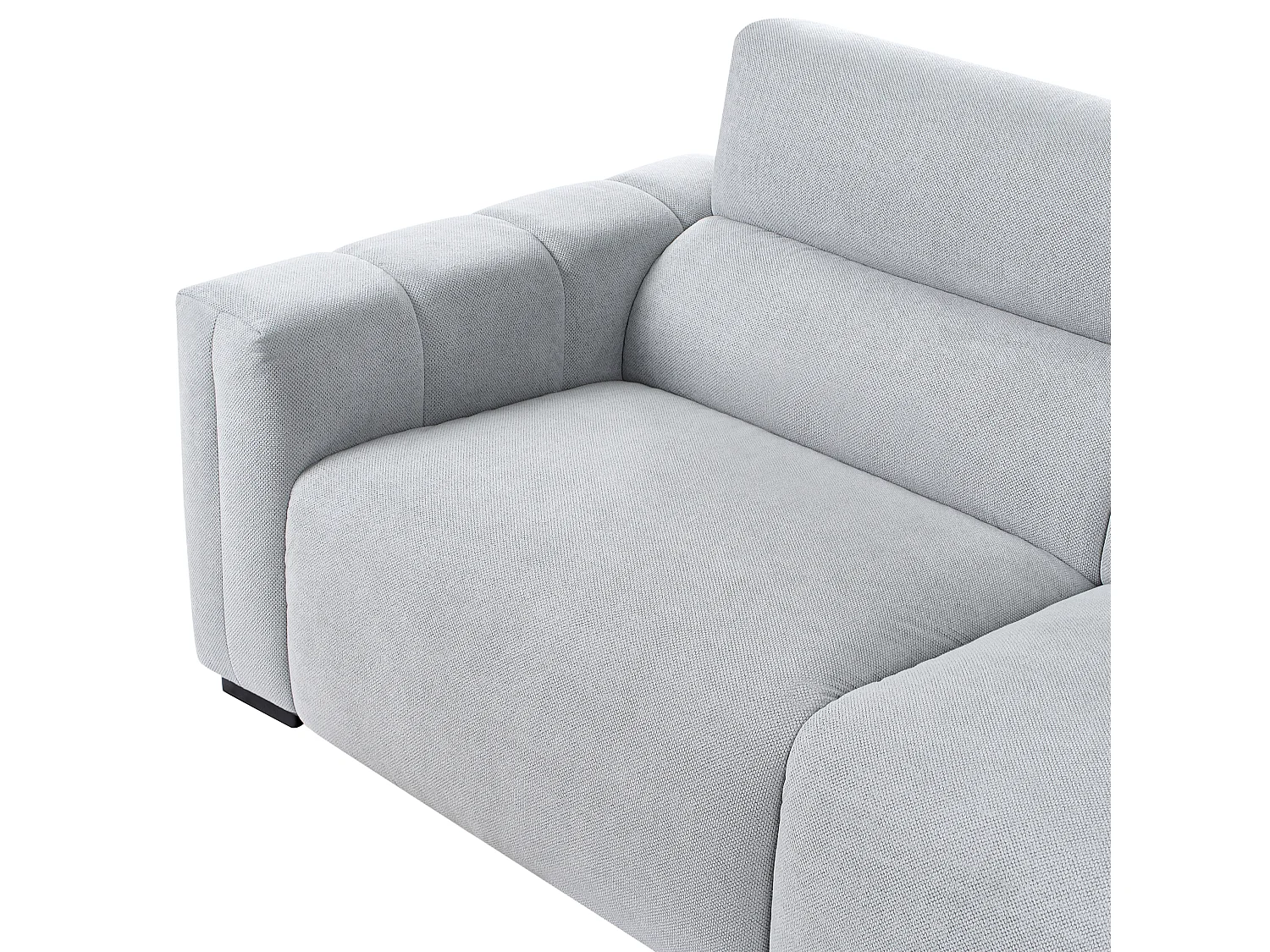 Sofa FAUSKAN Stoff Hellblau 3-Sitzer