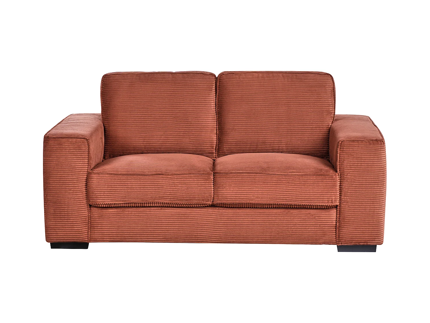 2 places VIKRAN Velours côtelé Marron doré