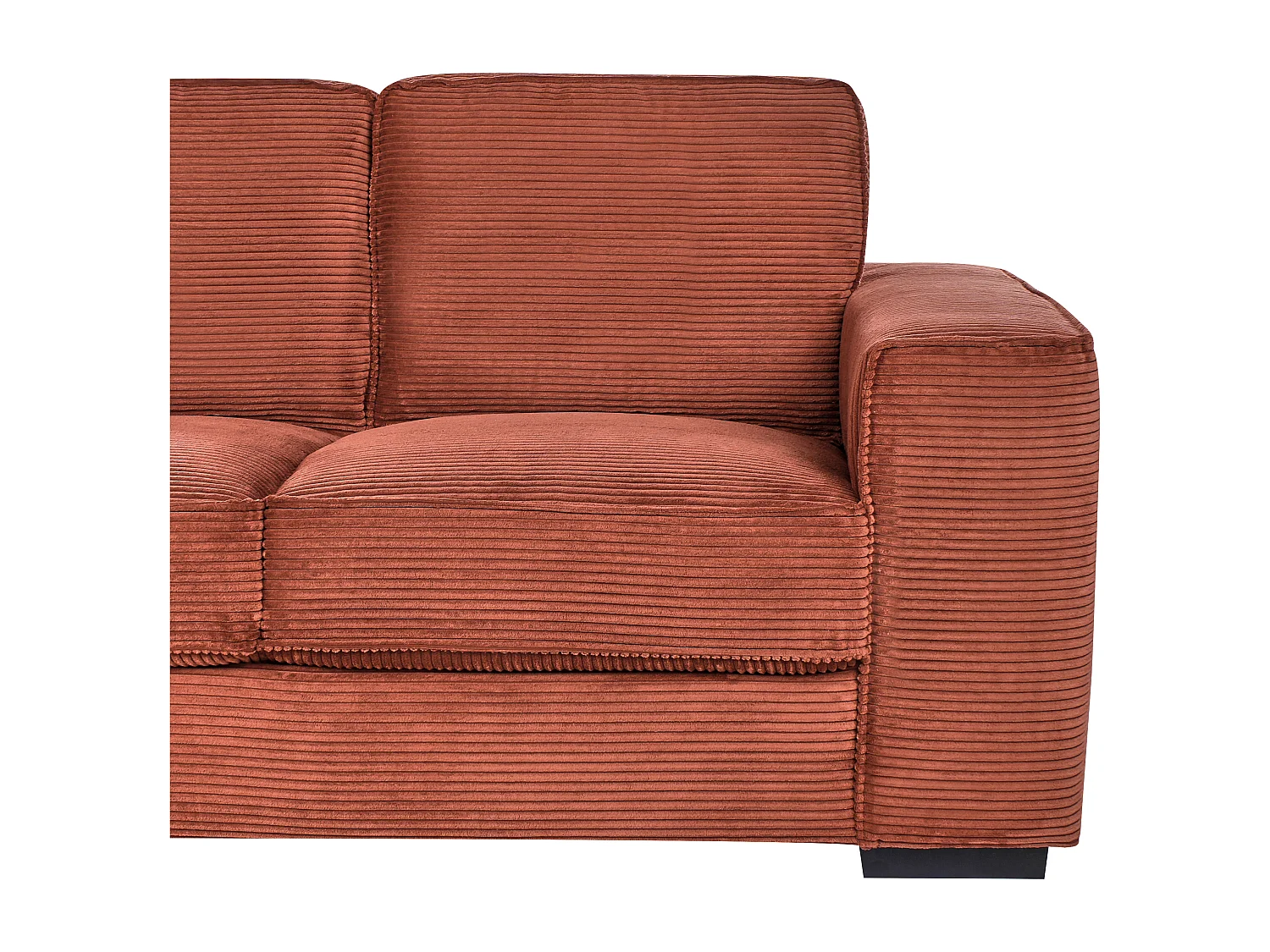 VIKRAN Velluto a coste Marrone dorato 2 posti