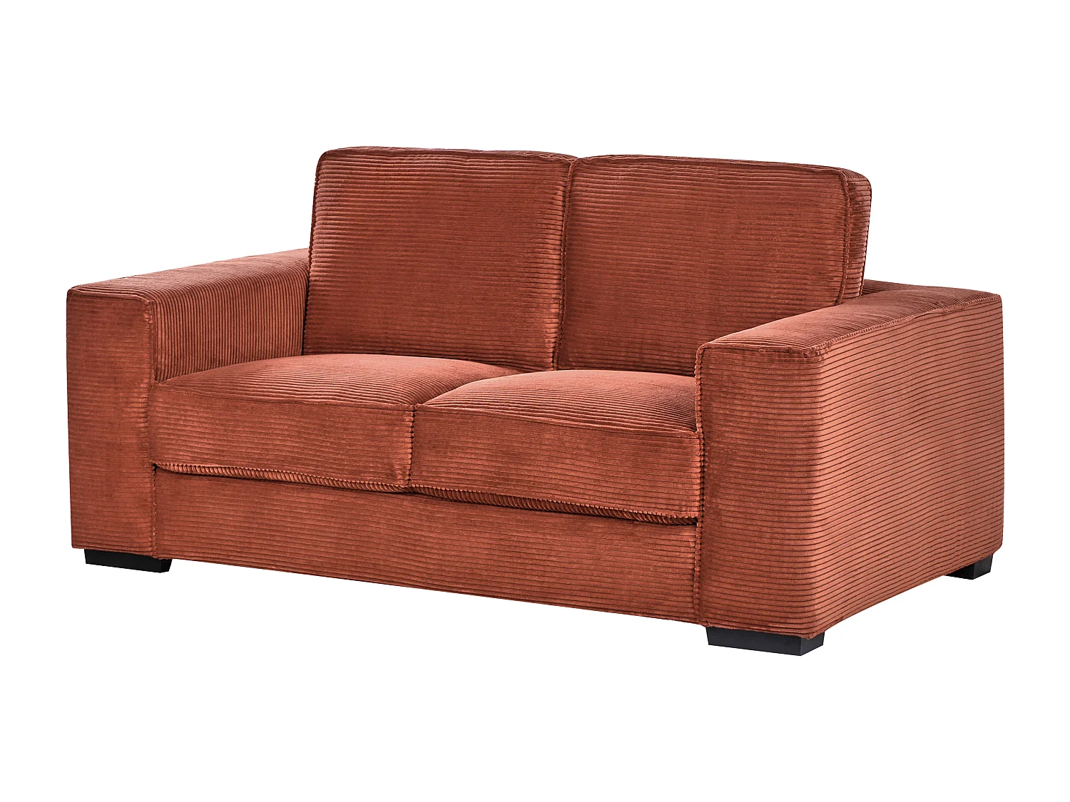 2 places VIKRAN Velours côtelé Marron doré