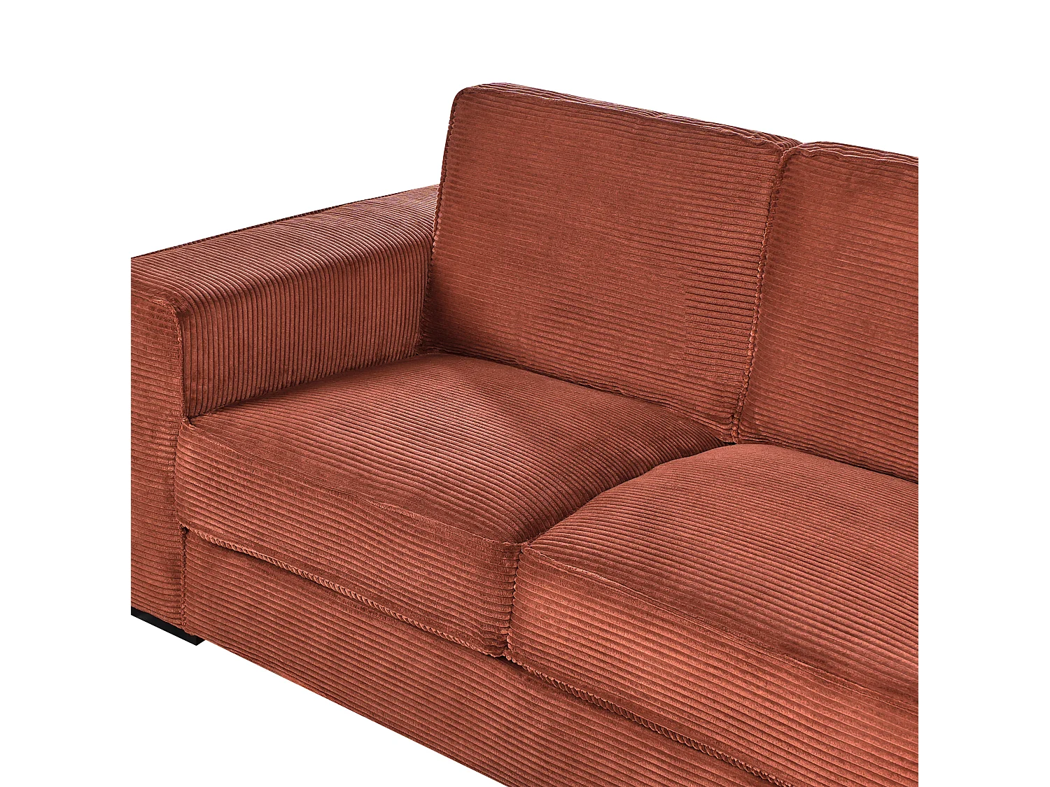 2 places VIKRAN Velours côtelé Marron doré