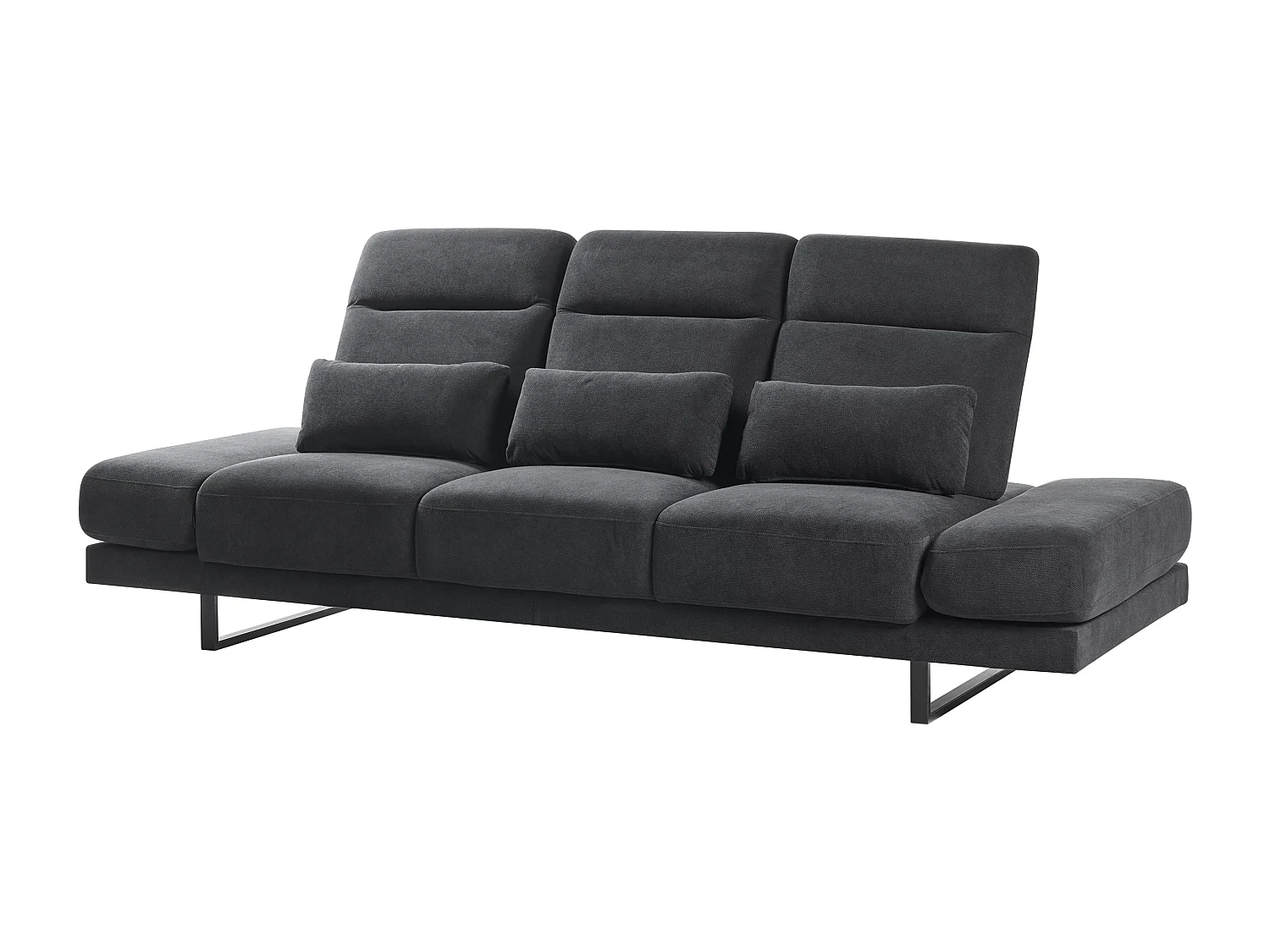 IKAST Tela Negro 3 plazas