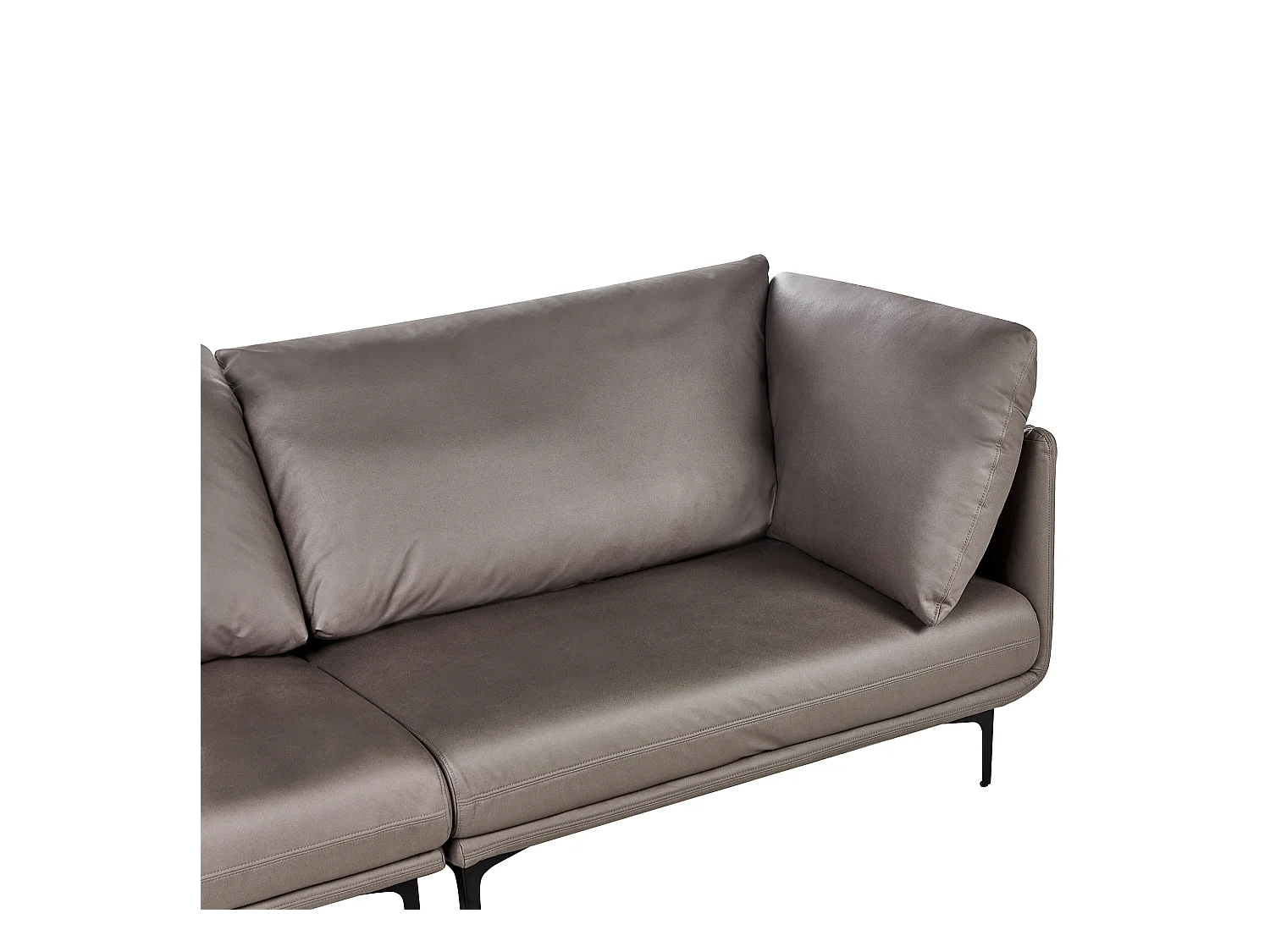 Canapé 3 places REVSNES Cuir PU Marron