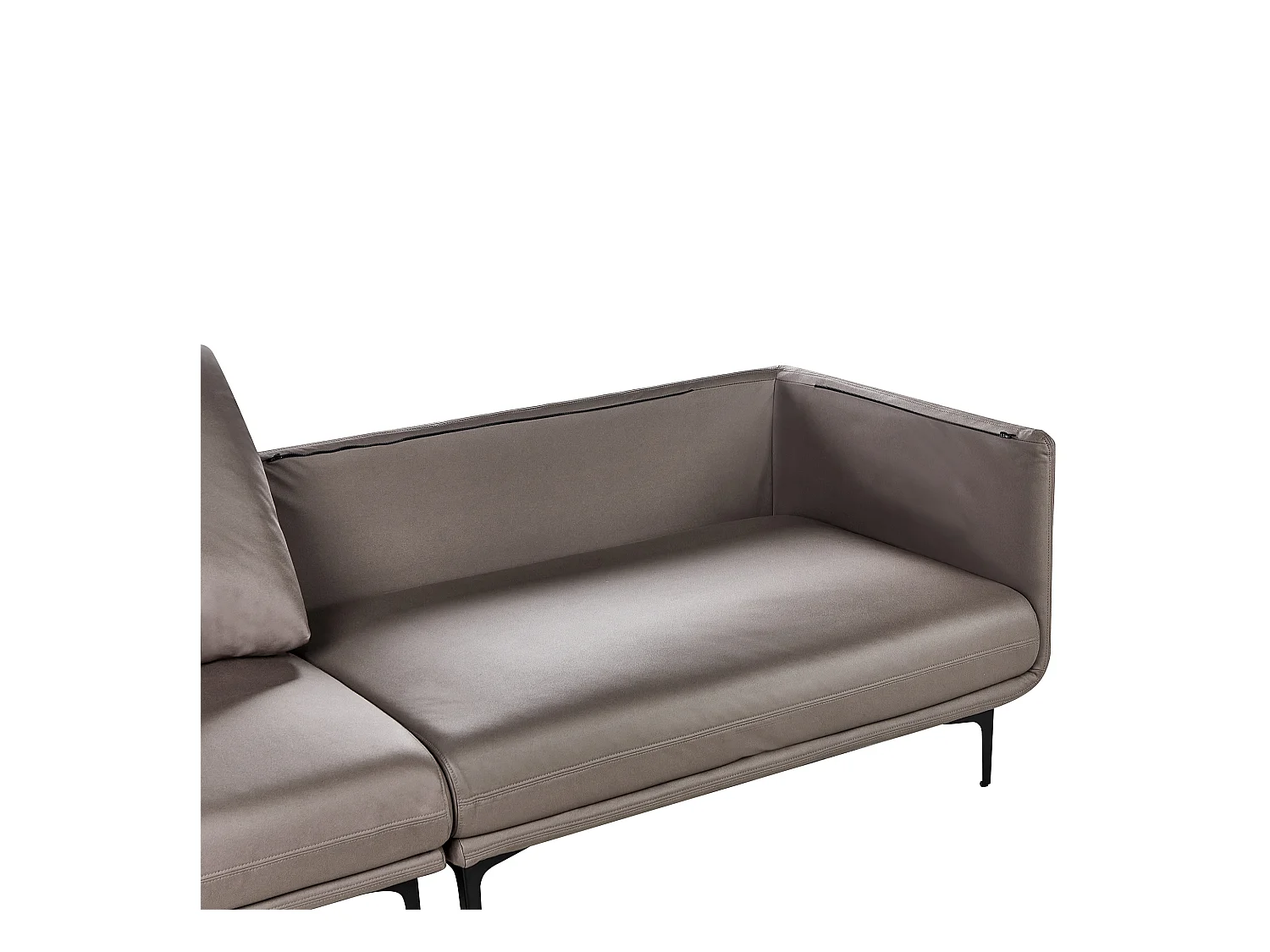 Canapé 3 places REVSNES Cuir PU Marron