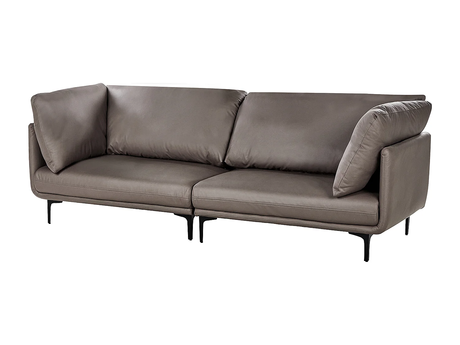 REVSNES Piel sintética Marrón 3 plazas