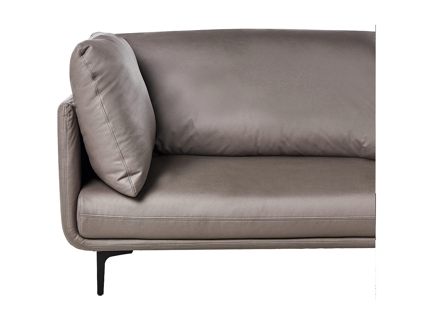 Canapé 3 places REVSNES Cuir PU Marron