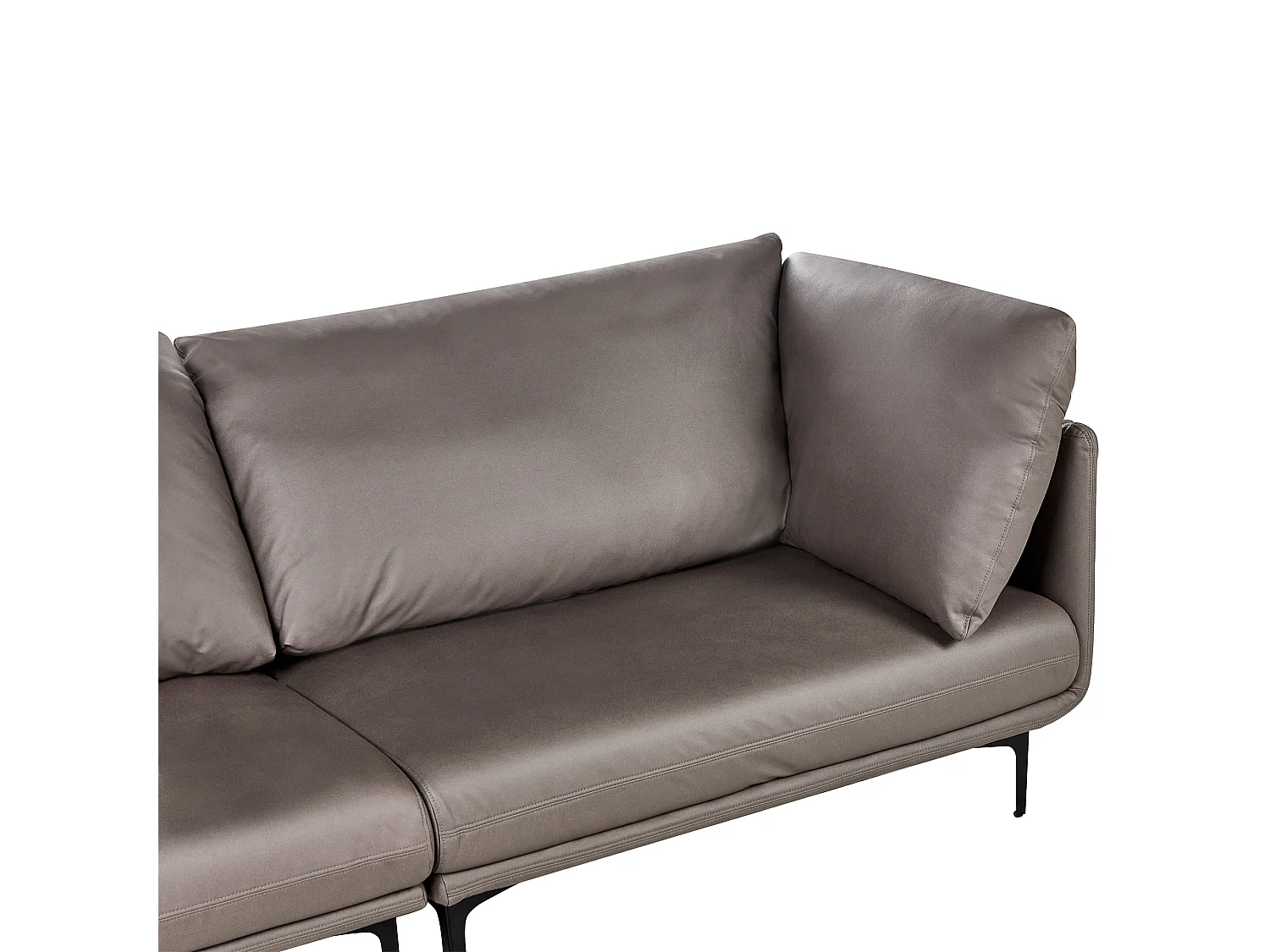 Canapé 3 places REVSNES Cuir PU Marron