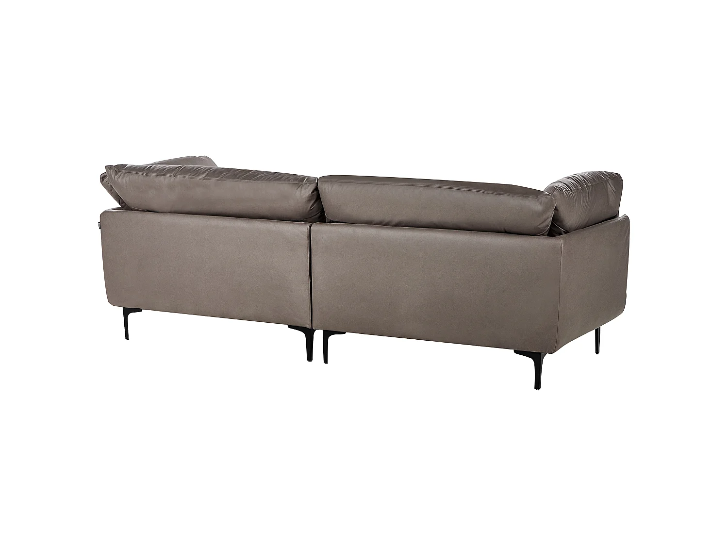 REVSNES Kunstleder Braun 3-Sitzer
