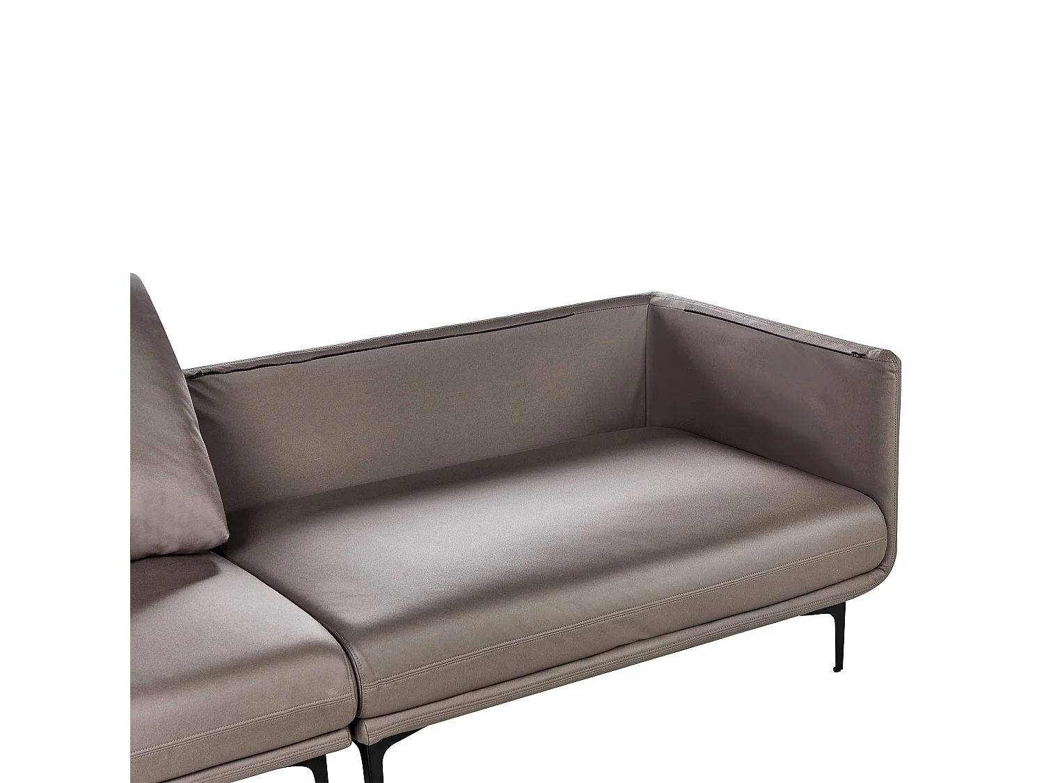 REVSNES Kunstleder Braun 3-Sitzer