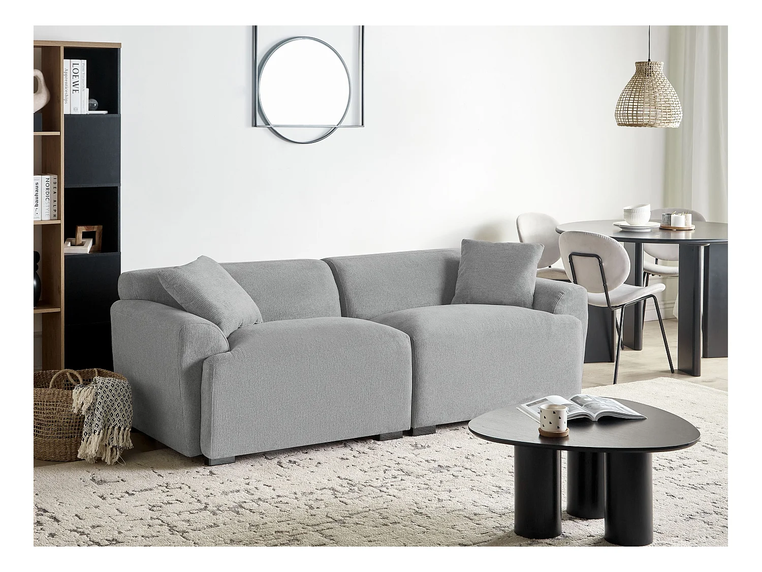 Bank KORIO Grijs 3-zitter