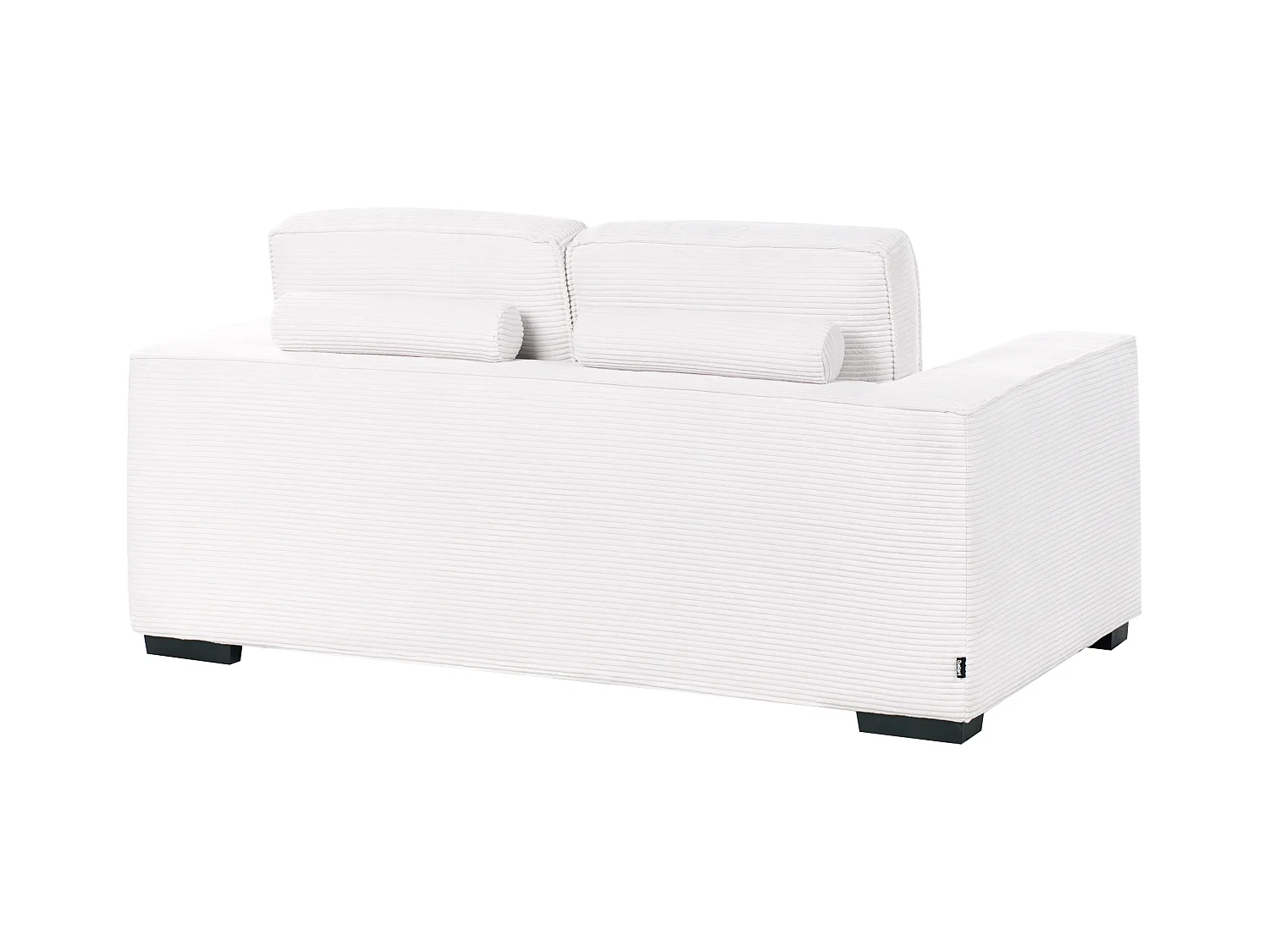 2 places VIKRAN Velours côtelé Blanc