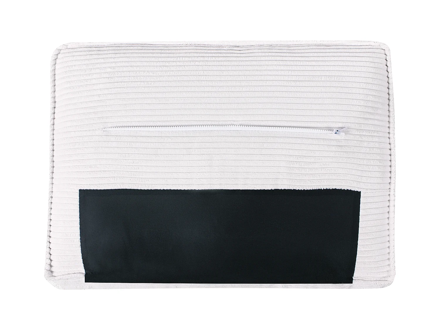 2 places VIKRAN Velours côtelé Blanc