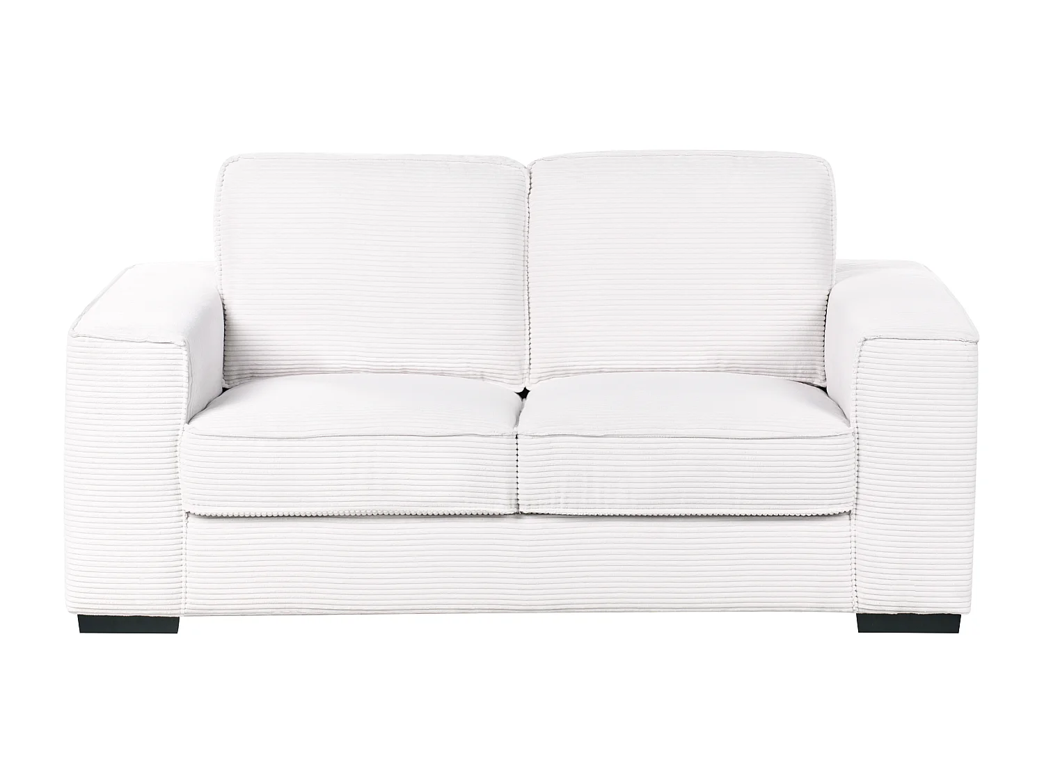 2 places VIKRAN Velours côtelé Blanc