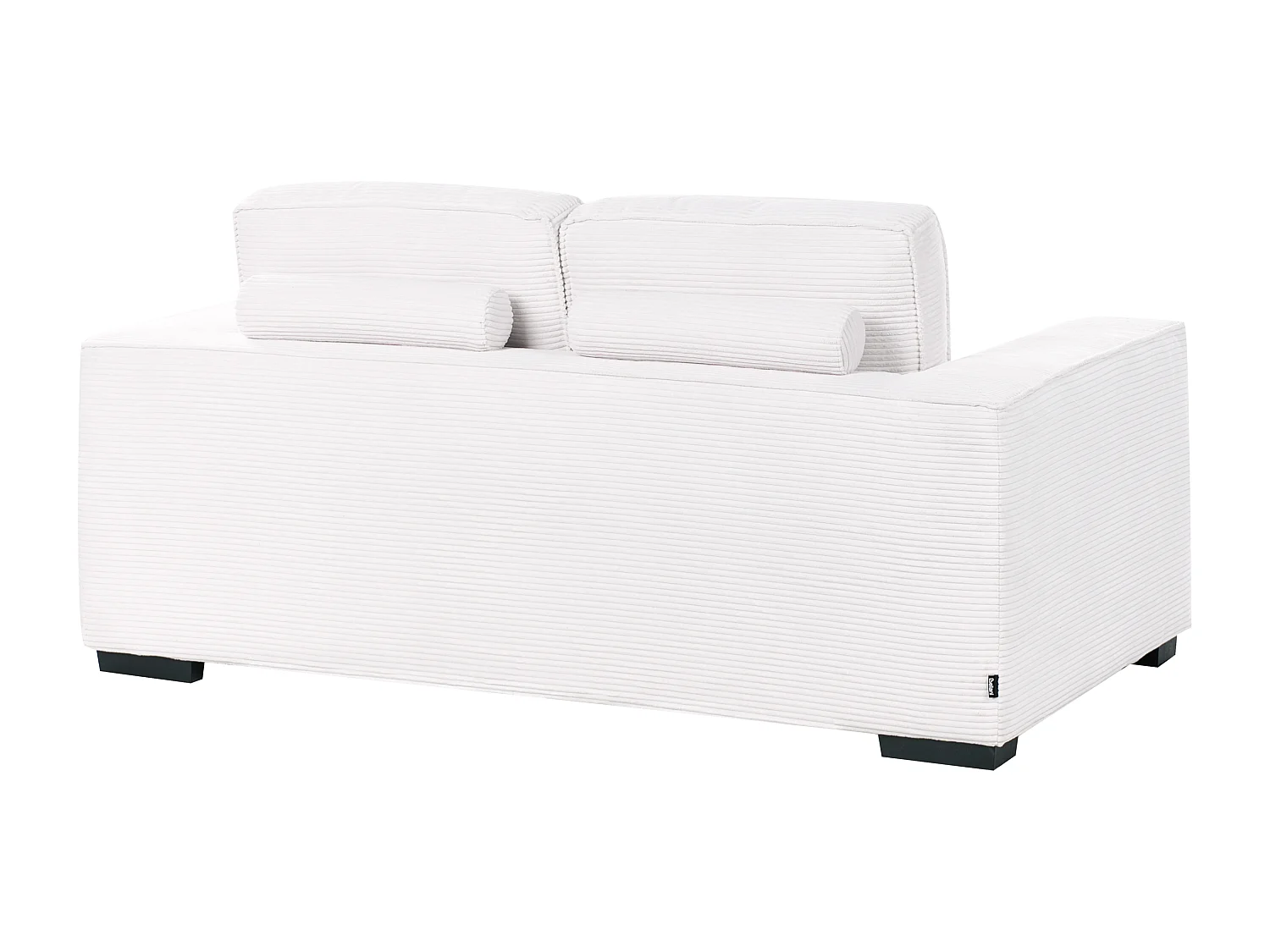 2 places VIKRAN Velours côtelé Blanc