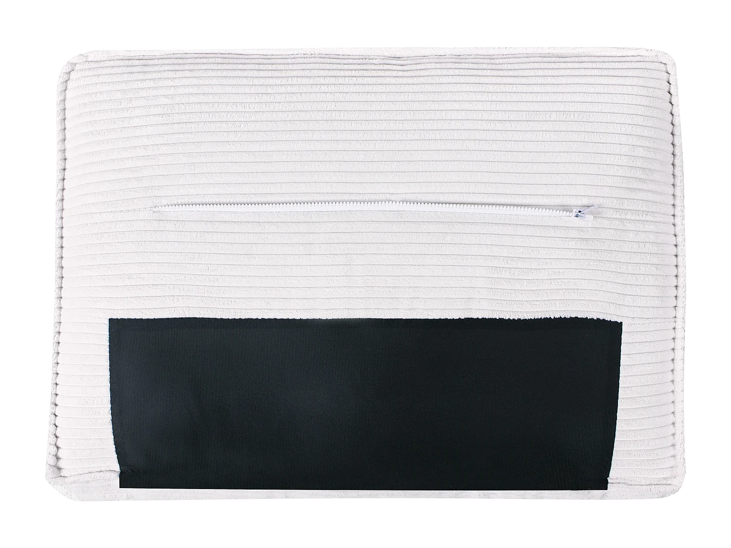 2 places VIKRAN Velours côtelé Blanc