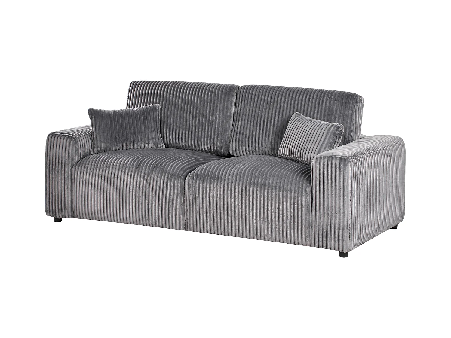 3 places SANDORA Velours côtelé Gris
