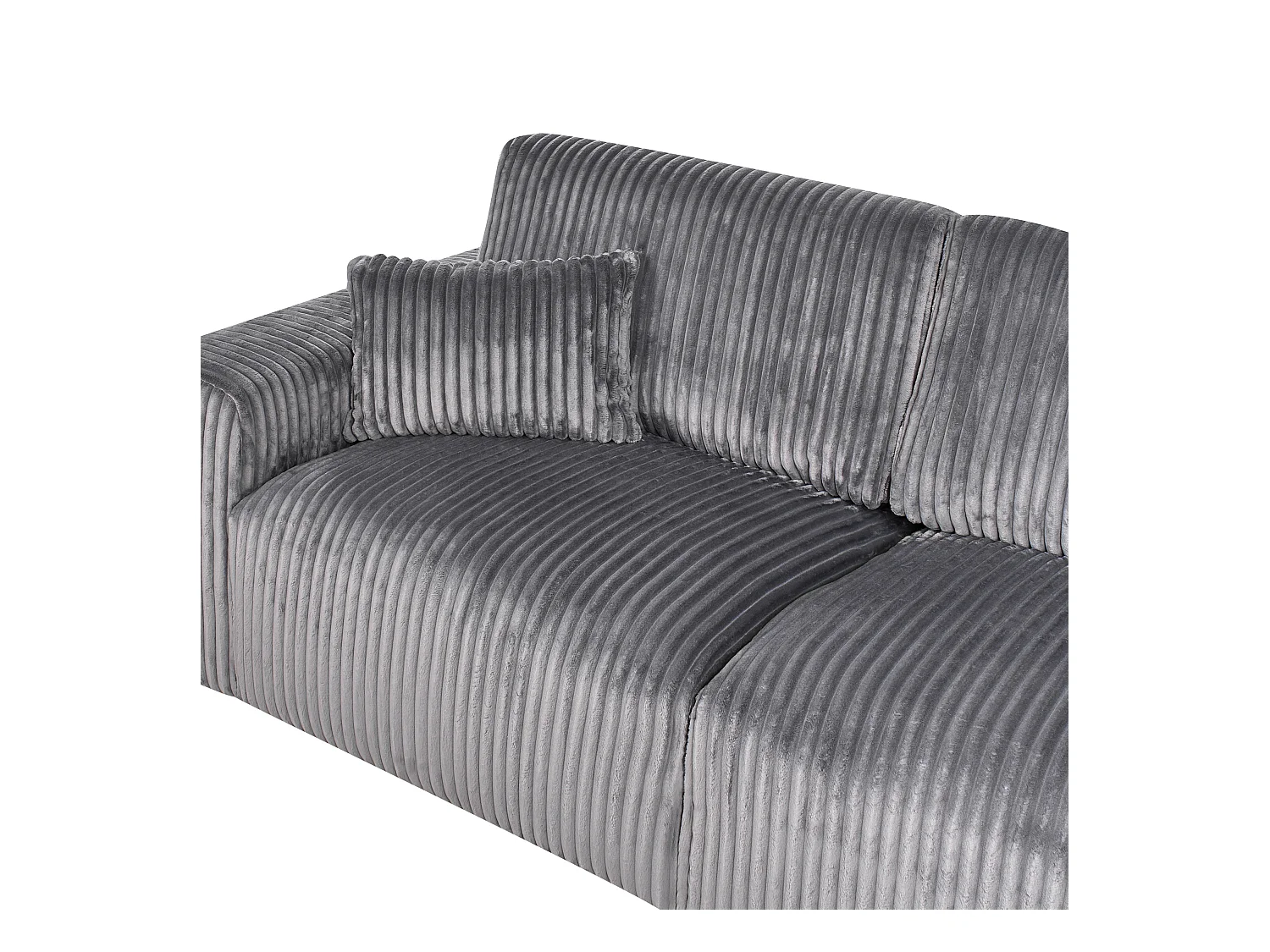 3 places SANDORA Velours côtelé Gris