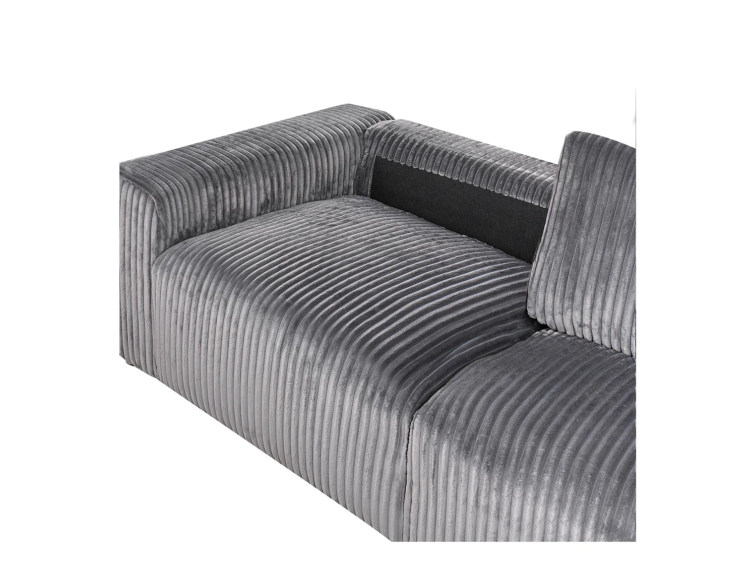 3 places SANDORA Velours côtelé Gris