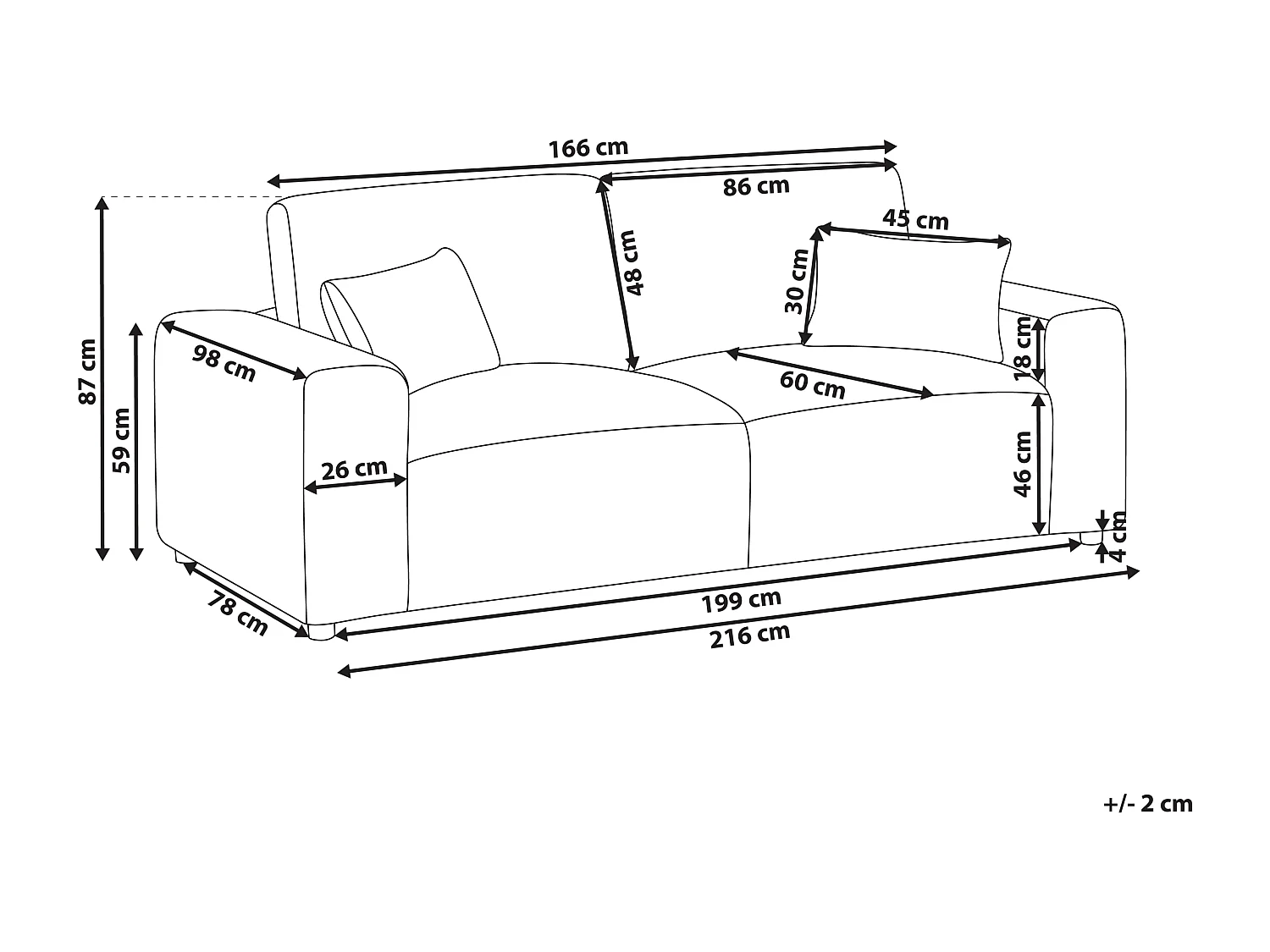3 places SANDORA Velours côtelé Gris