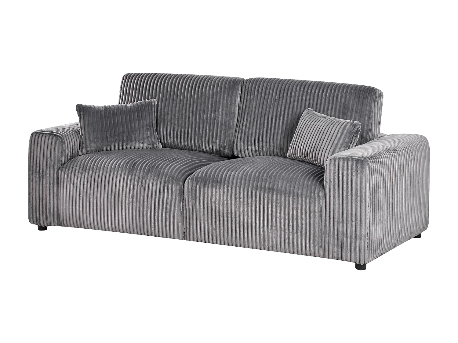 3 places SANDORA Velours côtelé Gris