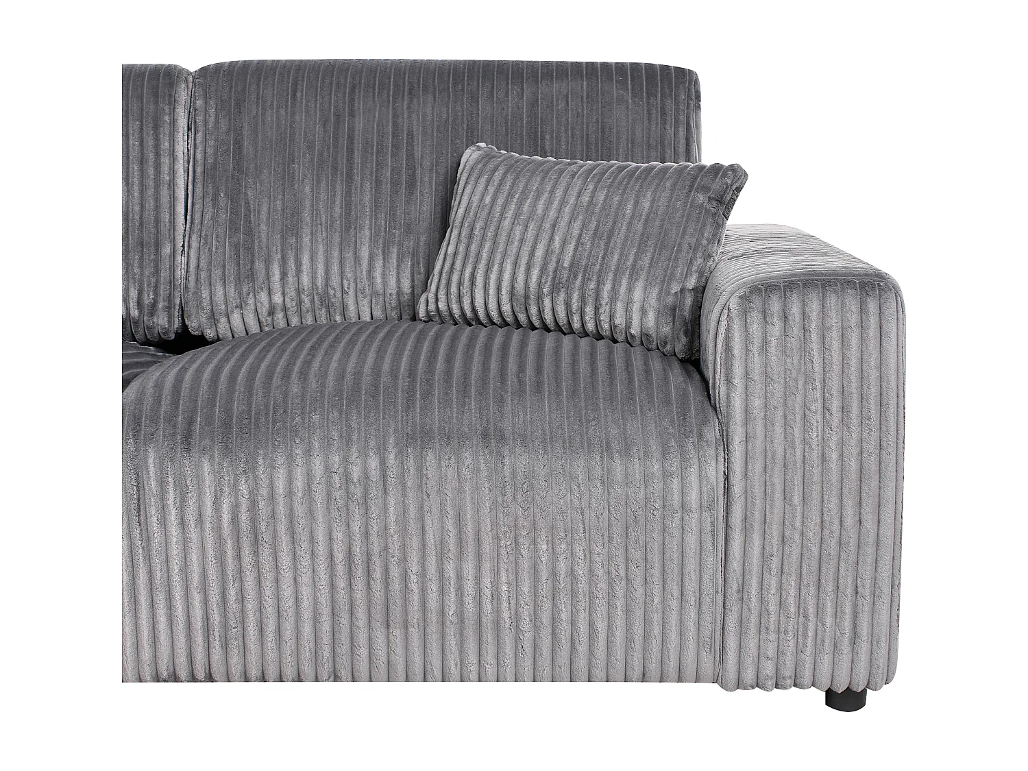 3 places SANDORA Velours côtelé Gris