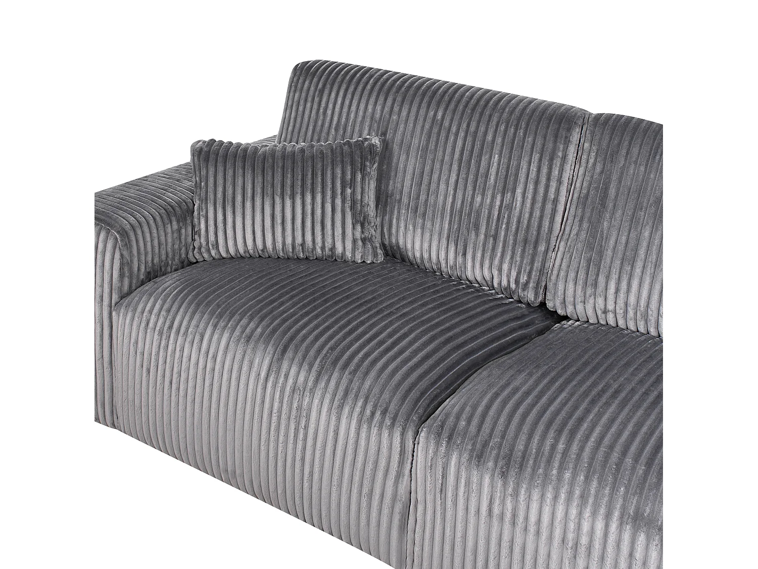 3 places SANDORA Velours côtelé Gris