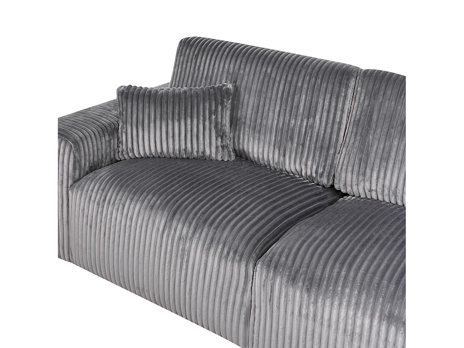 3 places SANDORA Velours côtelé Gris