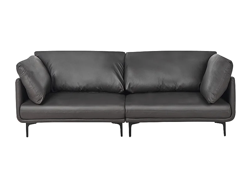 REVSNES Kunstleder Schwarz 3-Sitzer