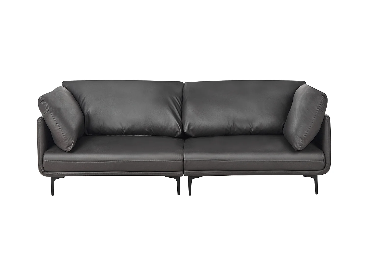 Canapé 3 places REVSNES Cuir PU Noir