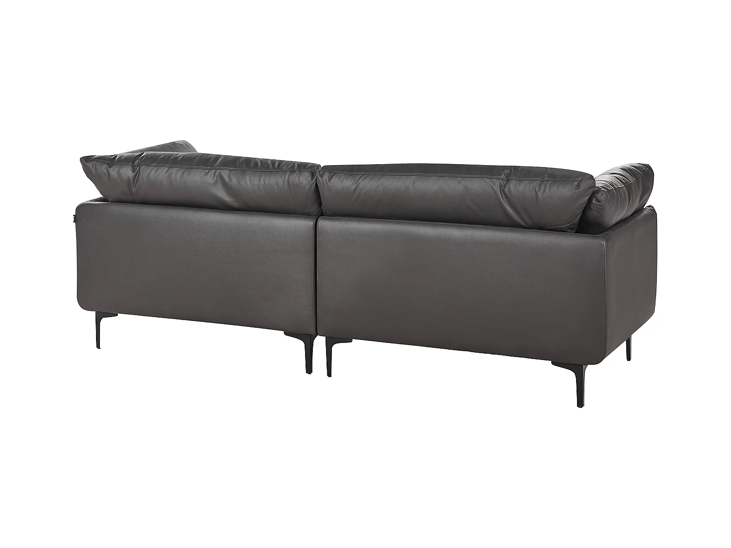 Canapé 3 places REVSNES Cuir PU Noir