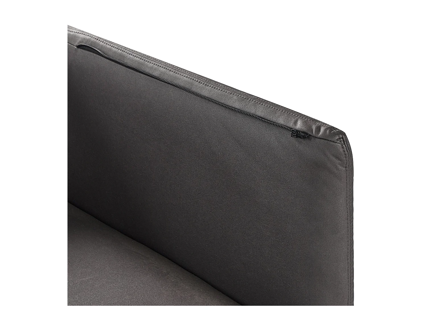 Canapé 3 places REVSNES Cuir PU Noir