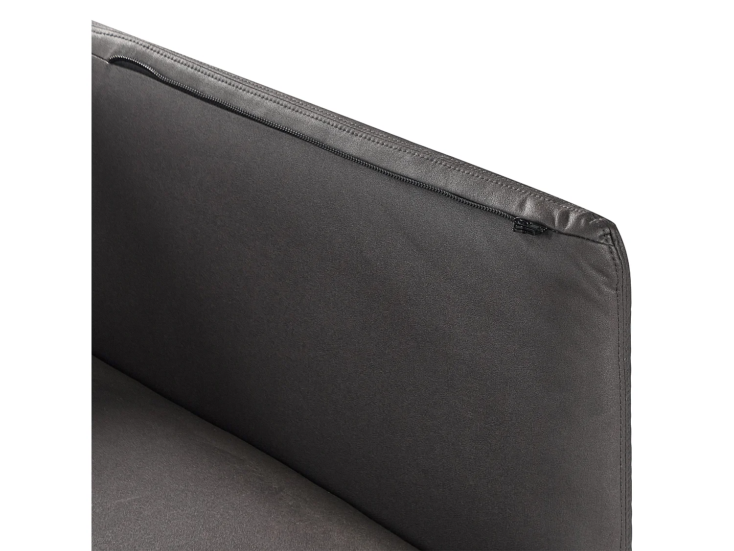 REVSNES Kunstleder Schwarz 3-Sitzer