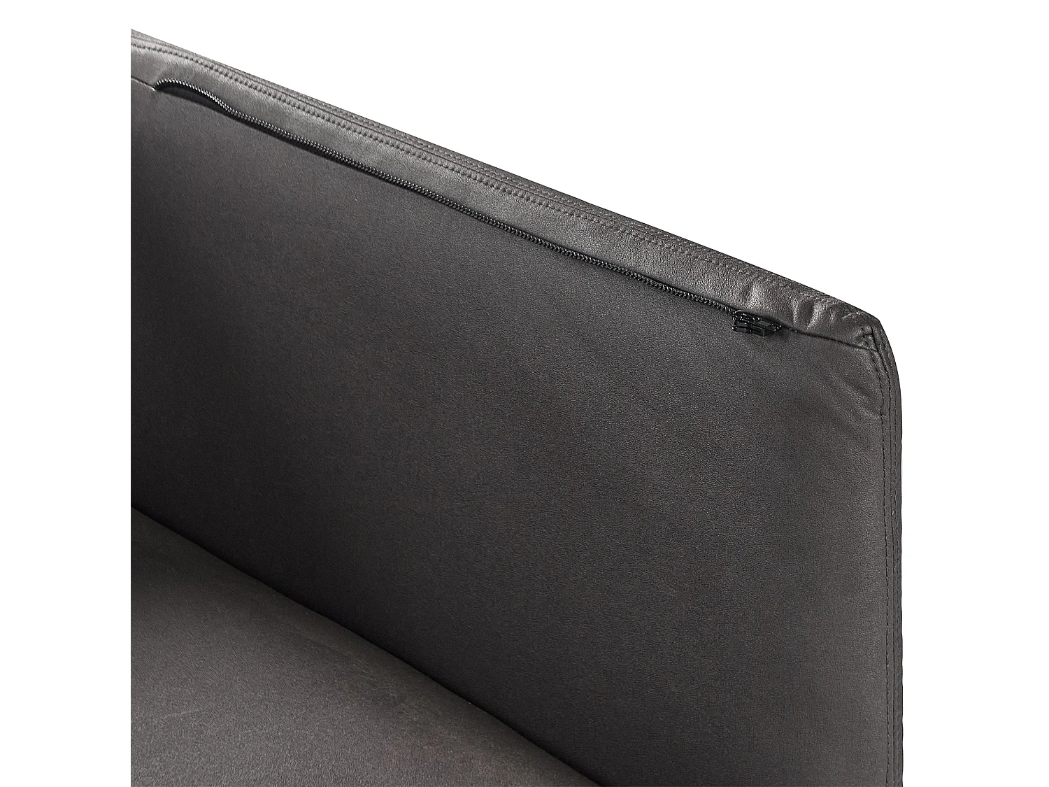 Canapé 3 places REVSNES Cuir PU Noir