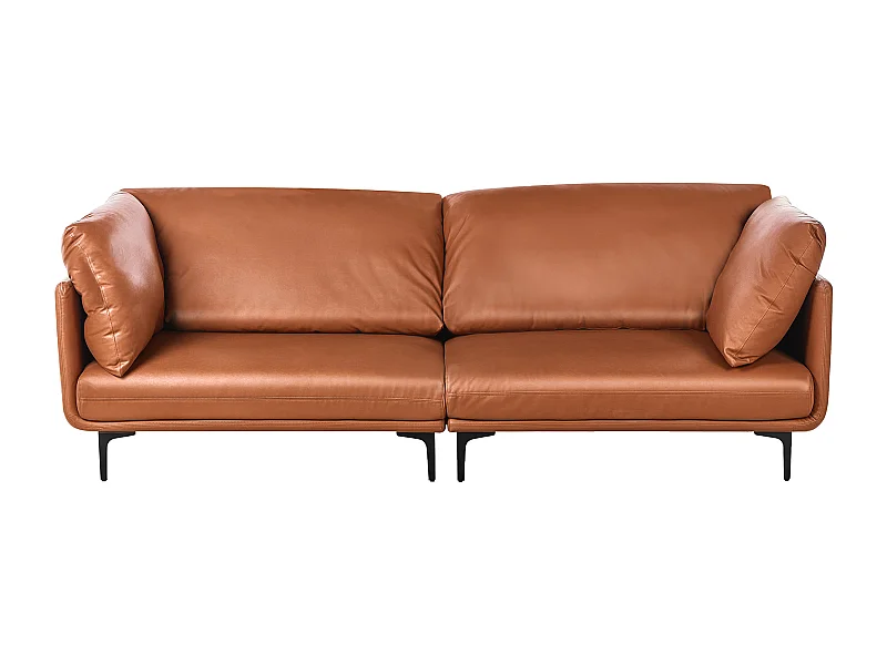 REVSNES Kunstleder Goldbraun 3-Sitzer