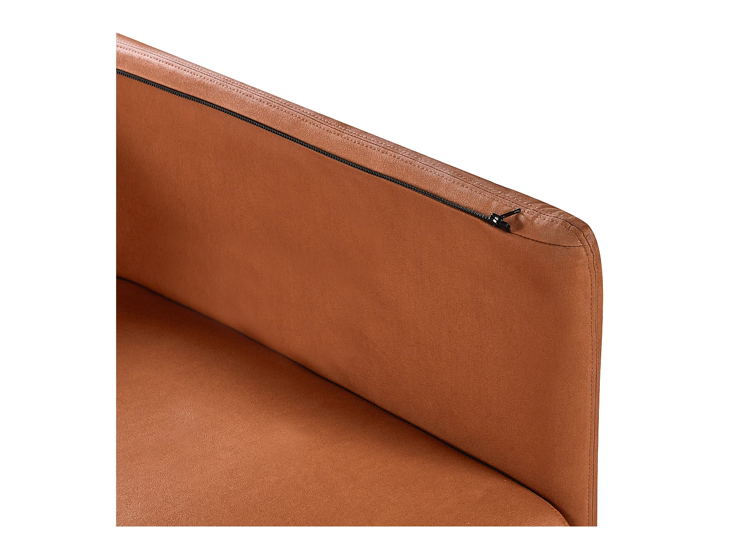 Canapé 3 places REVSNES Cuir PU Marron doré