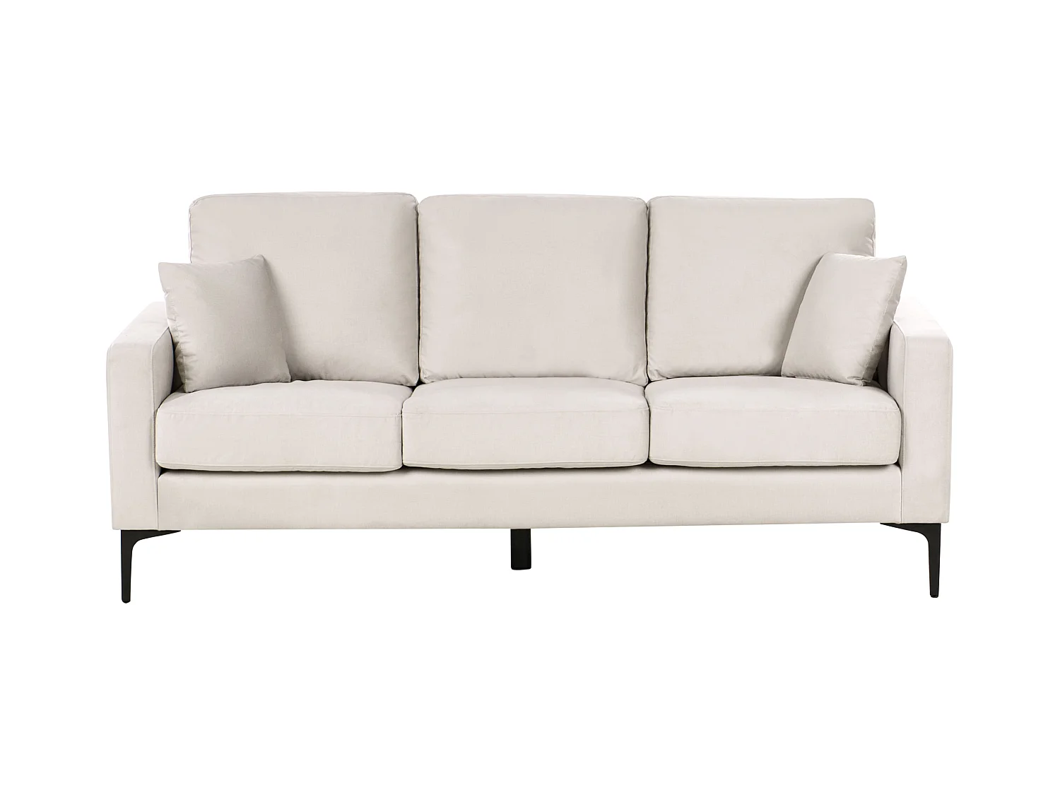 Sofá GAVLE Tela Beige claro 3 plazas