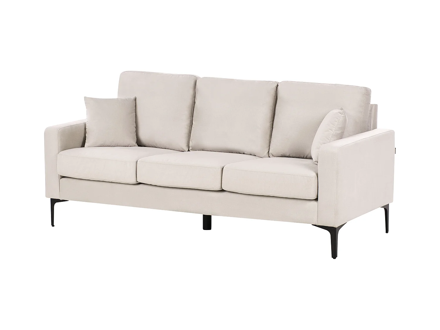 Sofá GAVLE Tela Beige claro 3 plazas